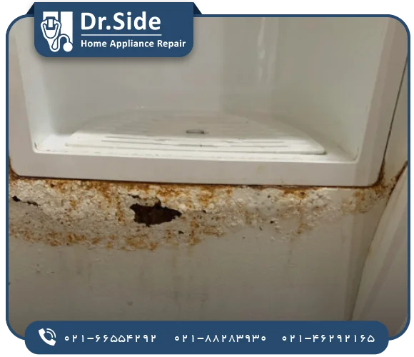 علت زنگ زدگی یخچال